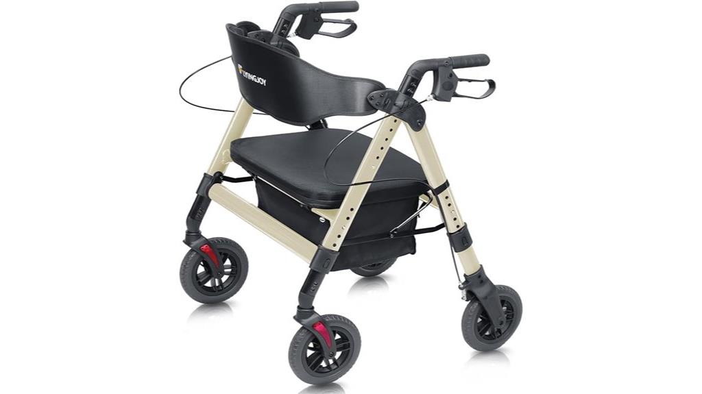 heavy duty champagne rollator