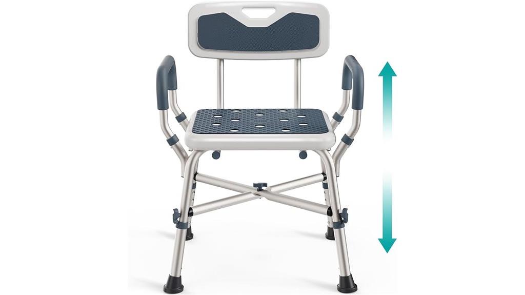 heavy duty padded shower chair