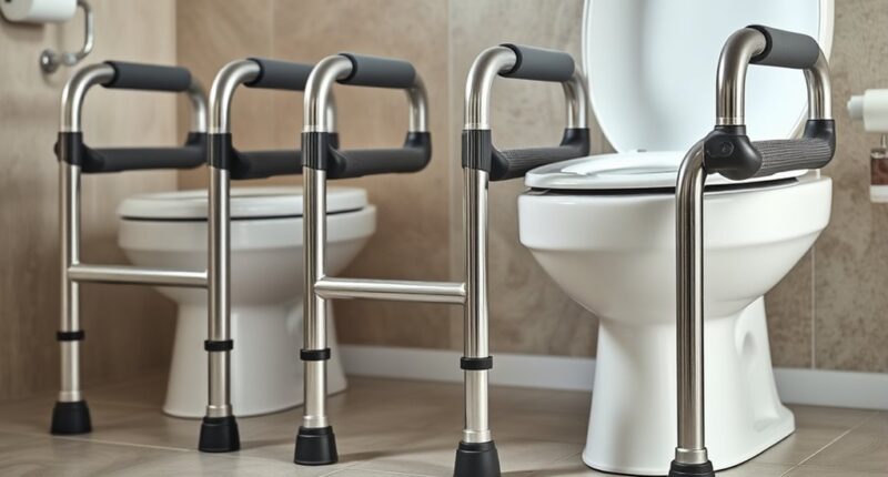 heavy duty toilet safety frames