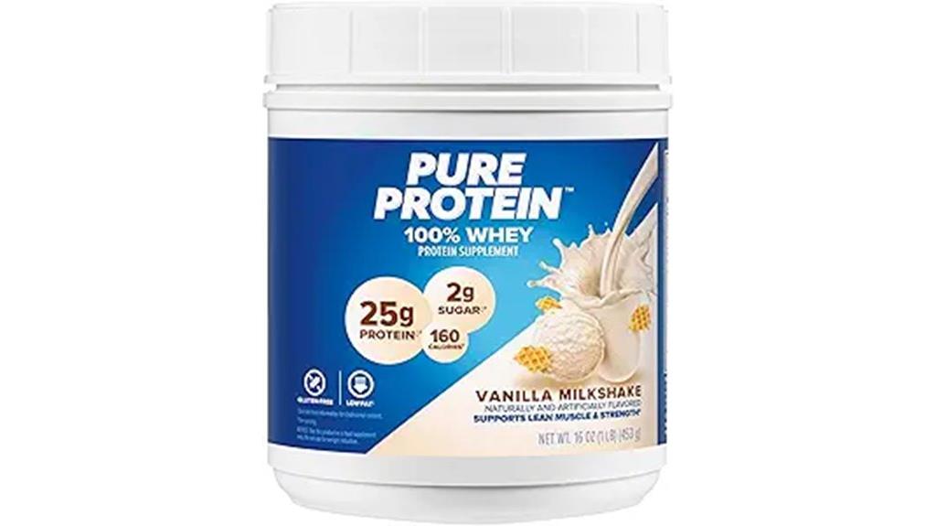 high protein vanilla whey