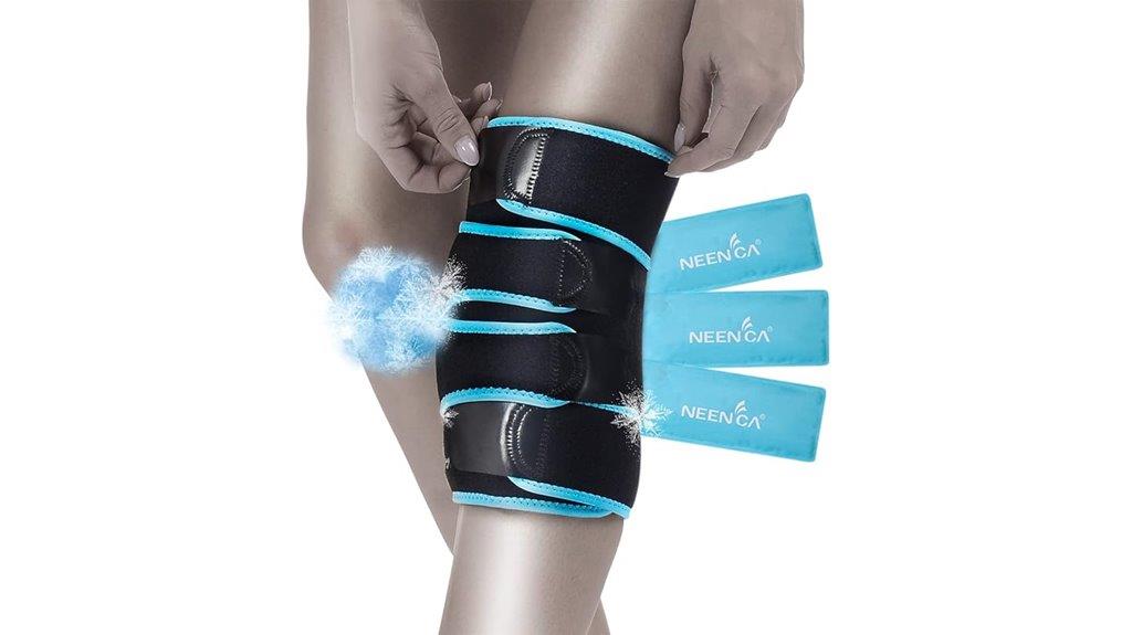 knee brace with ice
