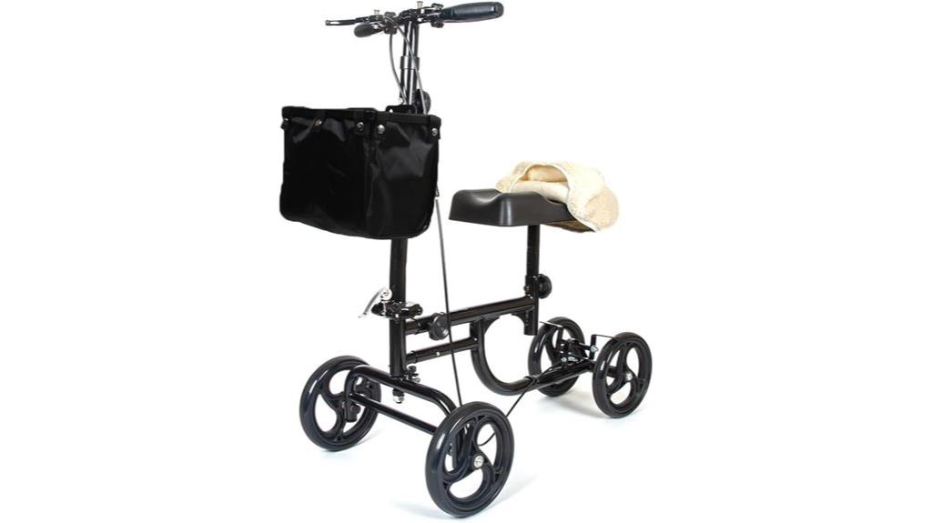 knee walker with brakes