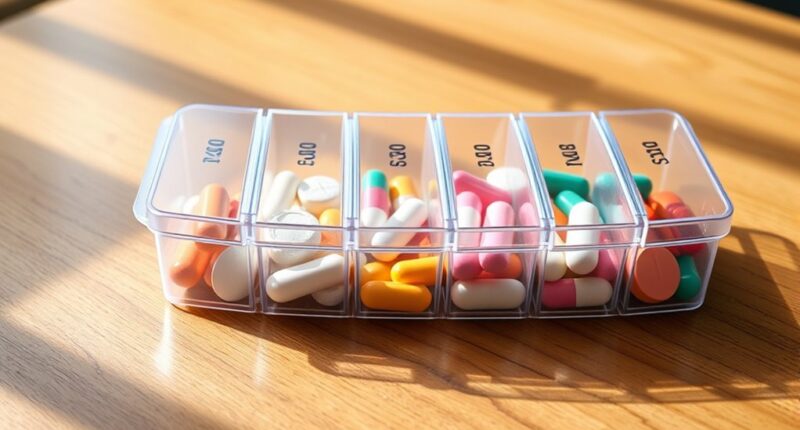 large 7 day pill organizer