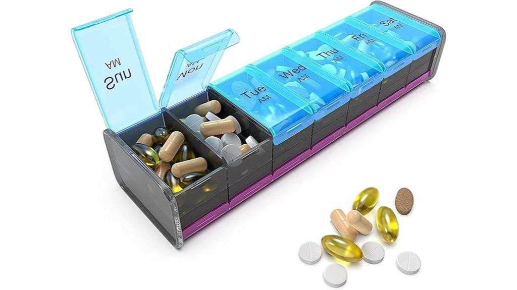 large 7 day pill organizer