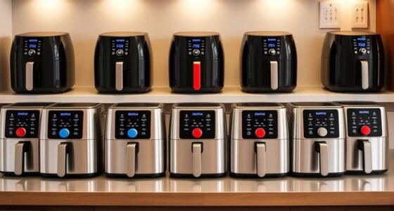 large button air fryers