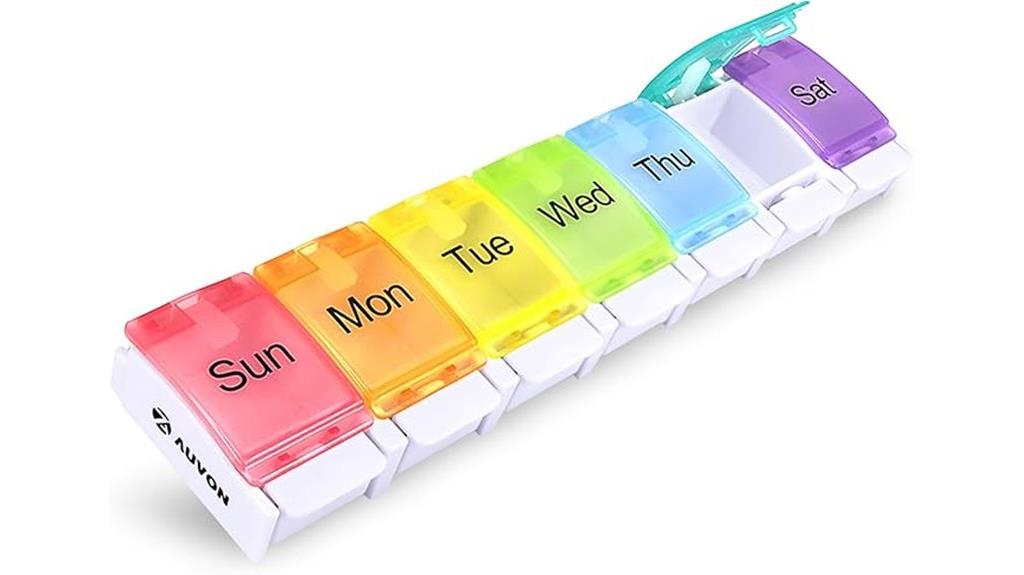 large compartments weekly organizer