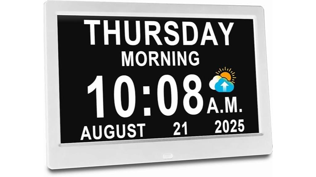 large screen talking clock