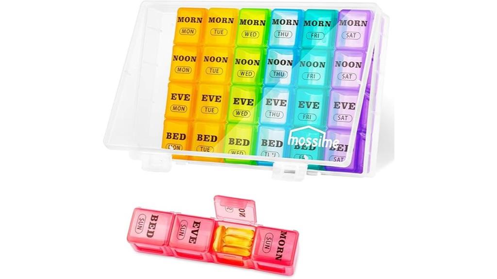 large weekly pill organizer