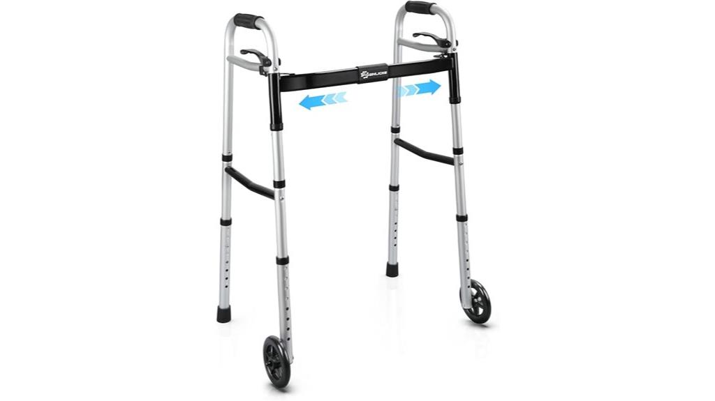 lightweight aluminum folding walkers