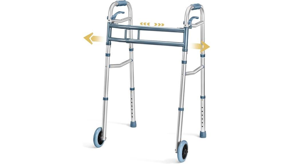 lightweight aluminum rollator walker