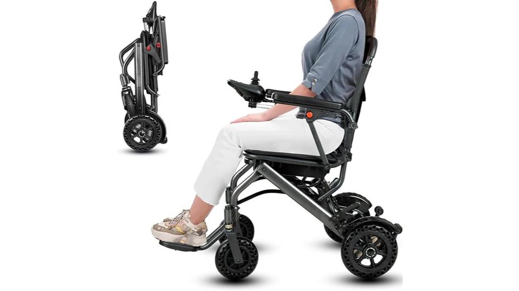 lightweight foldable power wheelchair