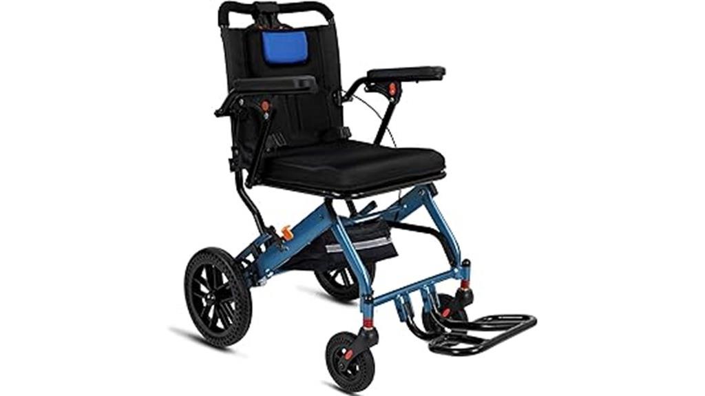 lightweight foldable wheelchair