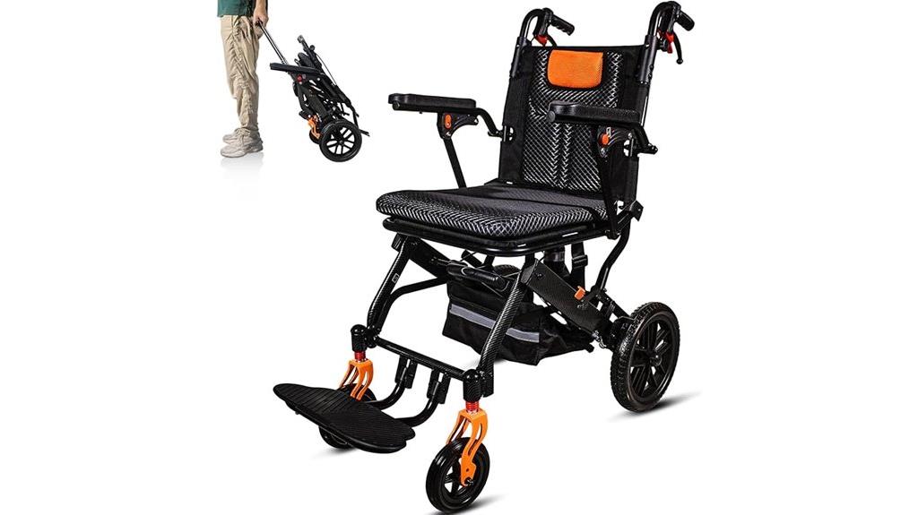 lightweight folding wheelchair