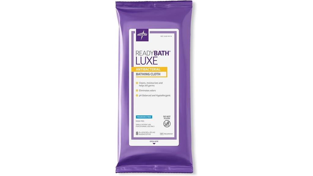 luxury antibacterial bath wipes