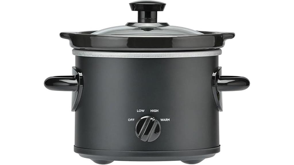 matte black slow cooker