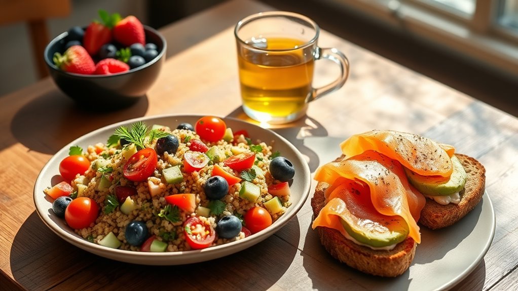 mediterranean breakfast and lunch