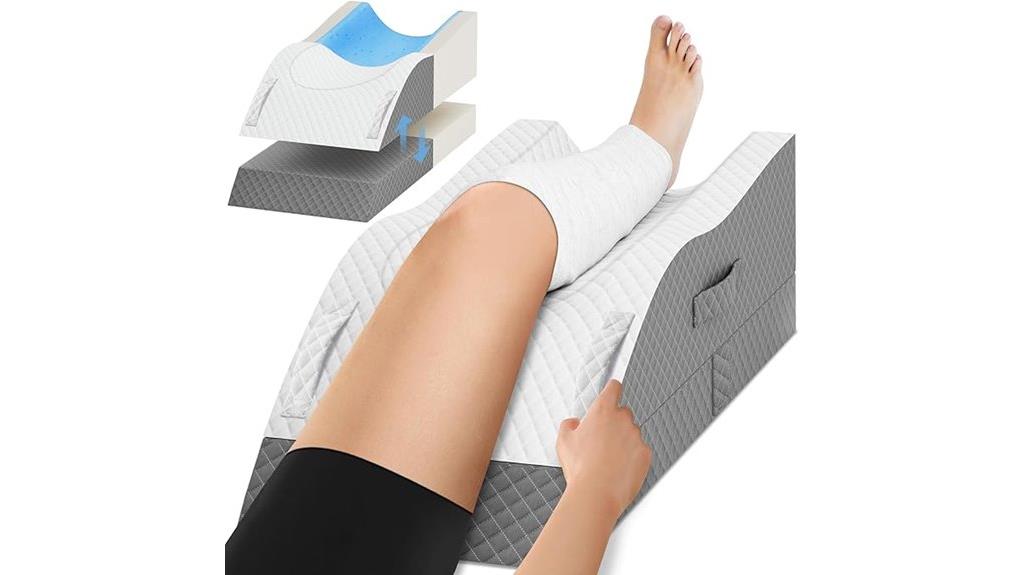 memory foam leg elevation pillow