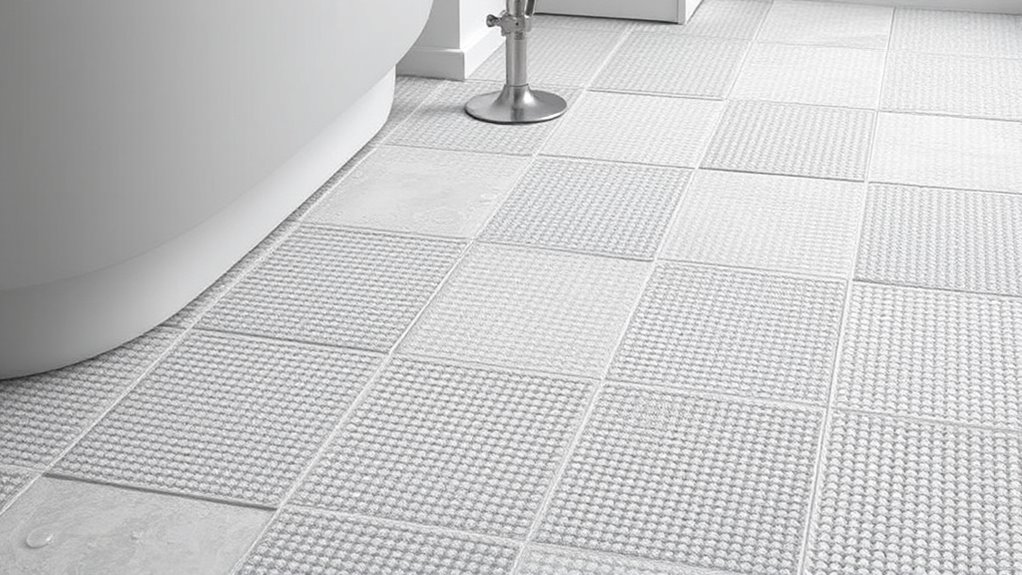 moisture resistant slip safe tiles