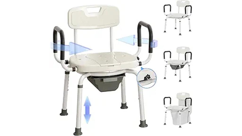 multi functional senior bedside commode
