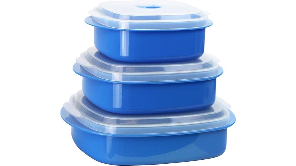 nestable microwave food containers