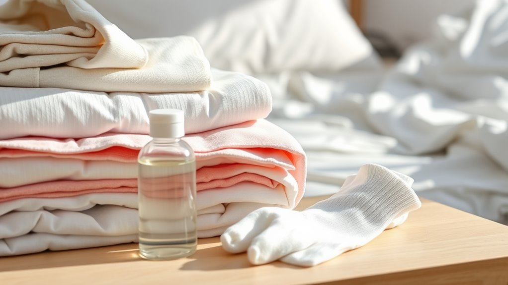 organized laundry for hygiene