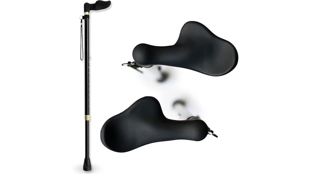 orthopedic cane with offset