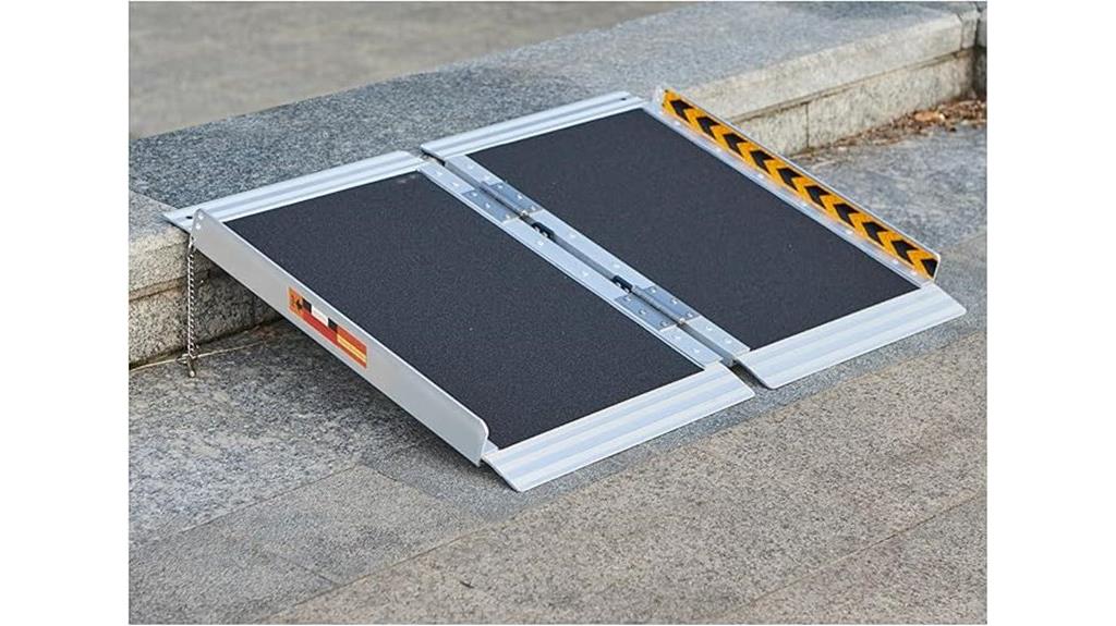 portable folding aluminum ramp