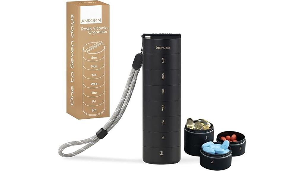 portable vitamin storage container
