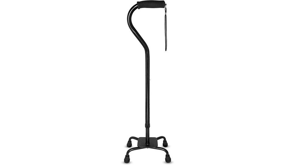quad cane with foam padding