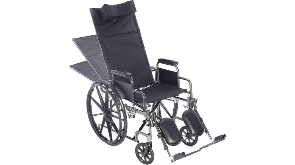 reclining wheelchair with accessories