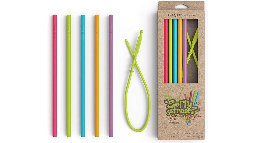 reusable silicone tumbler straws