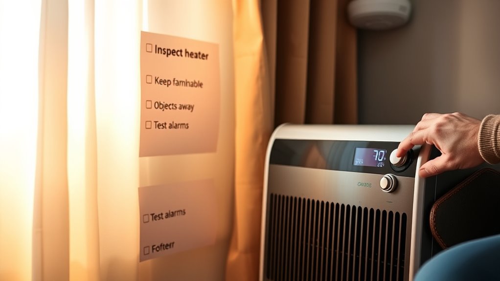 safe heater operation practices