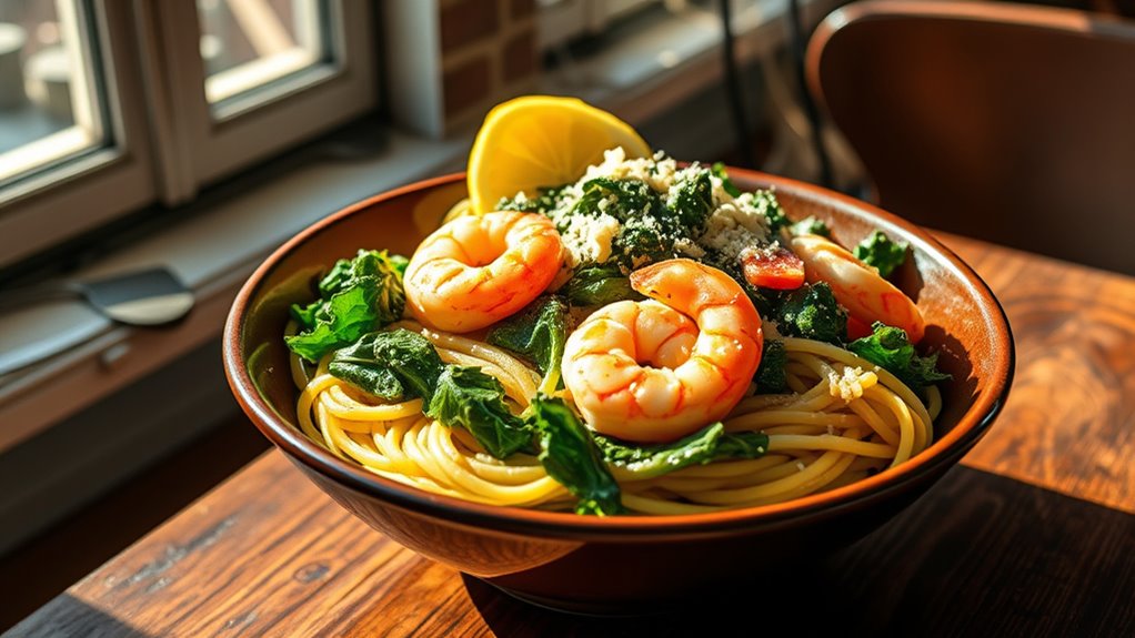 seafood kale iron boost