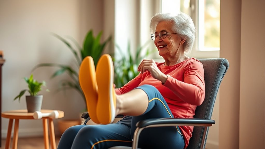 seated leg lift exercises