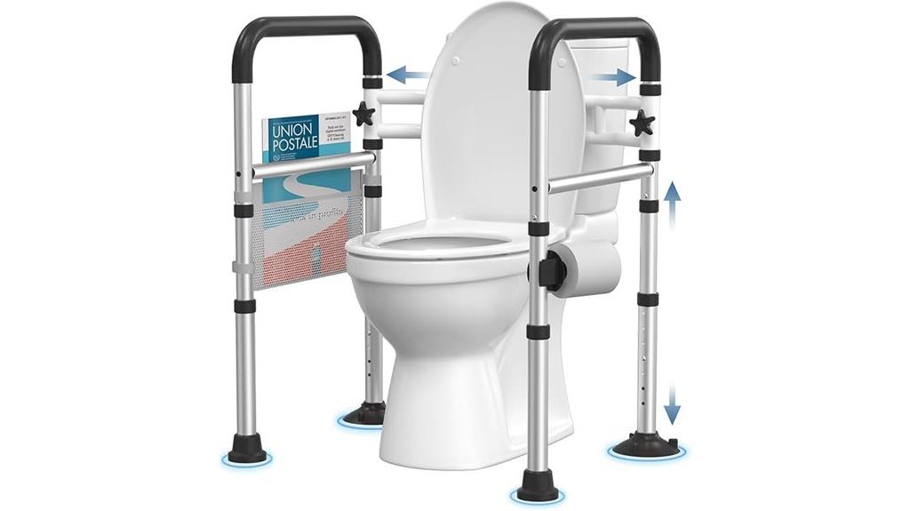 senior toilet safety rails