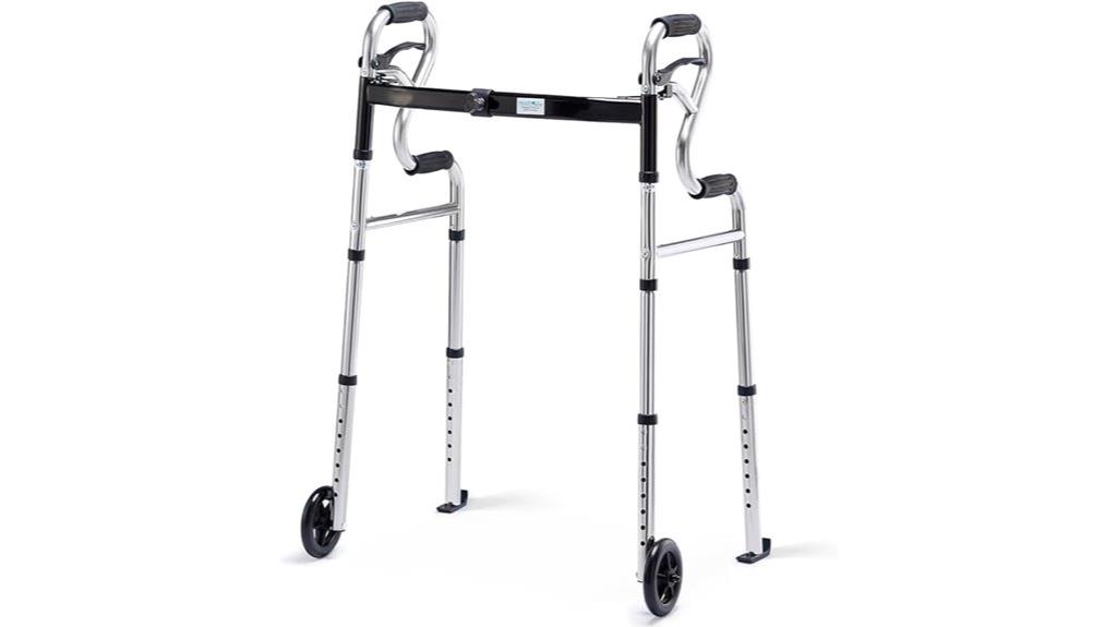 senior walkers with large front wheels