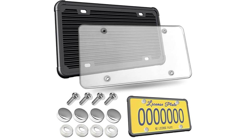 silicone frame license shield