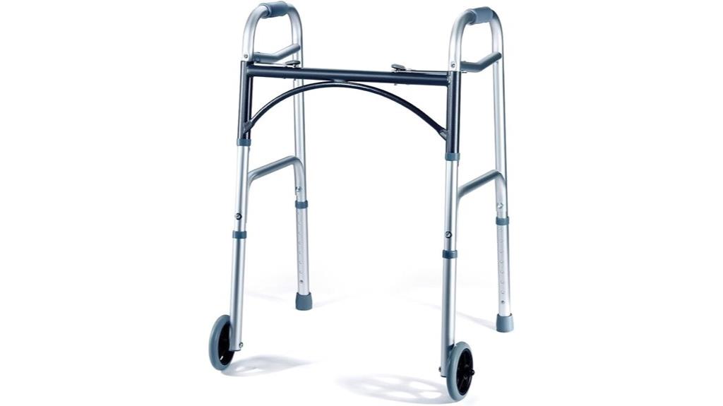 silver aluminum senior walker