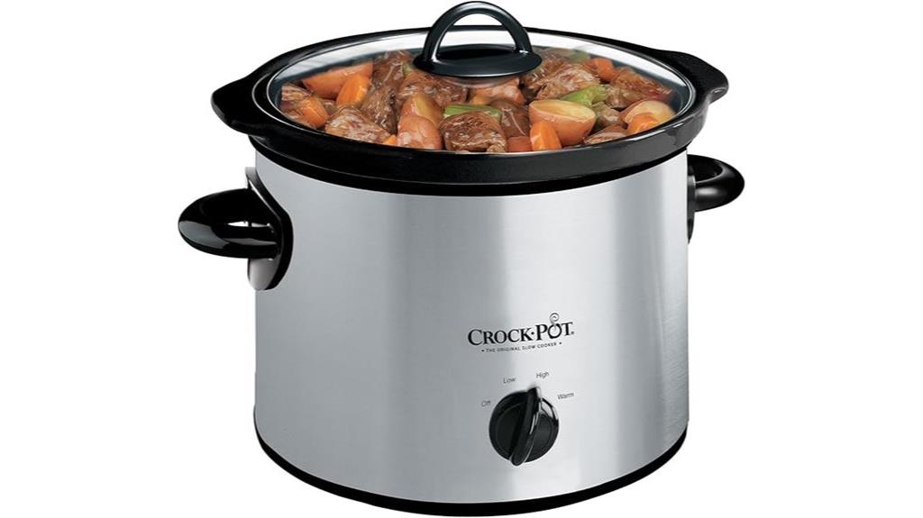 small silver crockpot manual