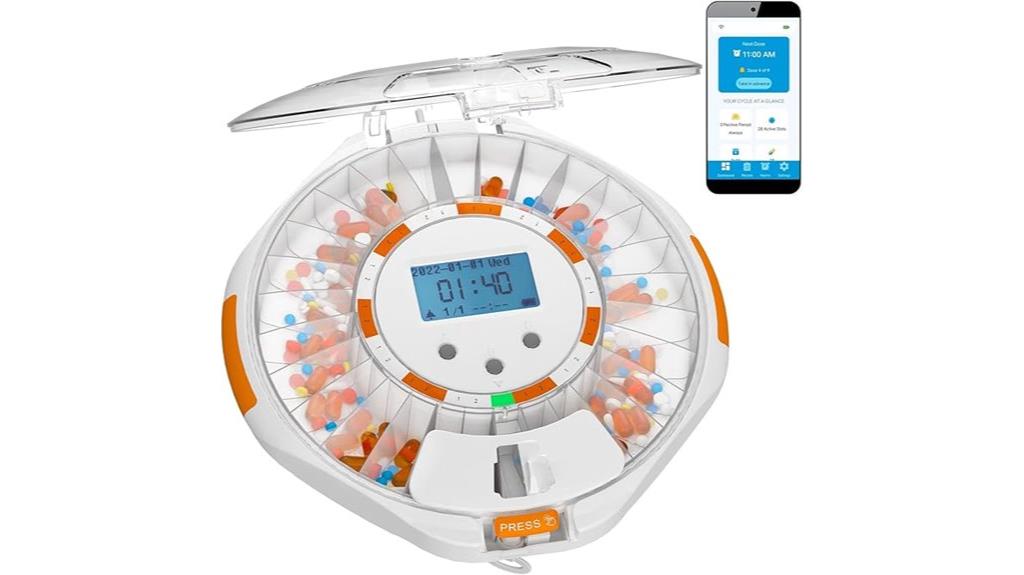 smart pill dispenser alarm