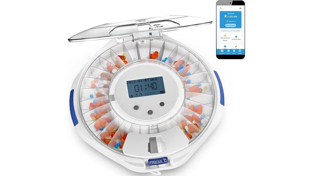 smart pill dispenser alarm