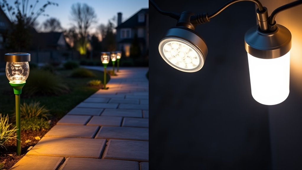solar powered automated outdoor lighting
