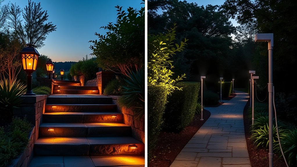 solar versus wired lighting