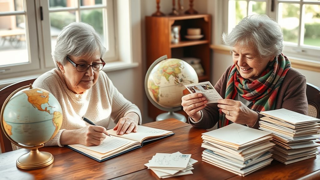 start or join senior pen pals