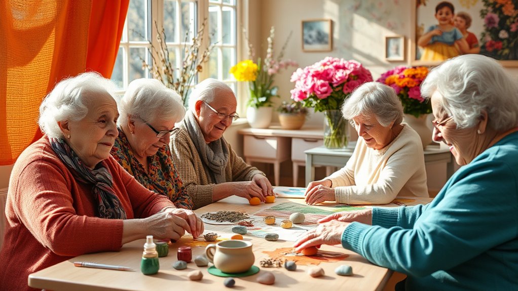 stimulating memory through sensory art