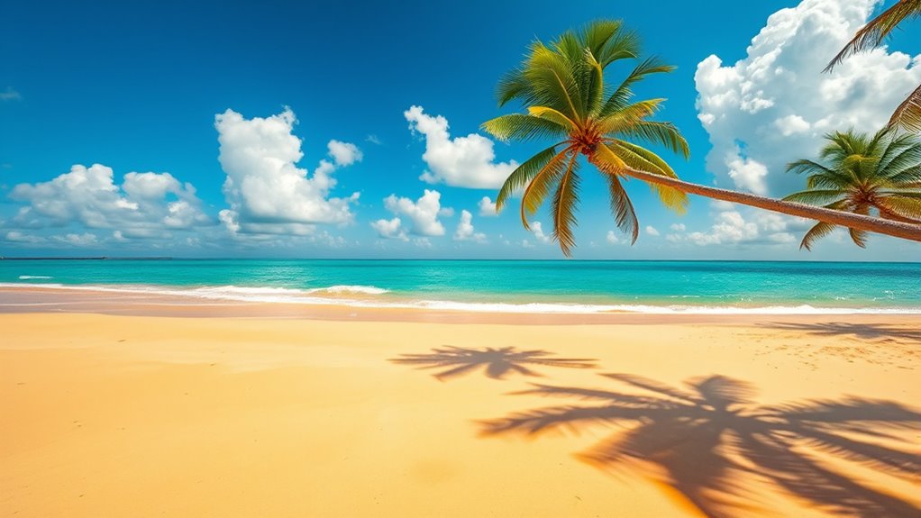 sunlit beach peaceful serenity