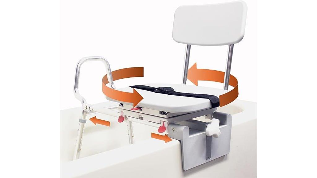swivel seat shower chair