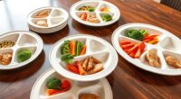 top divided plates with rims
