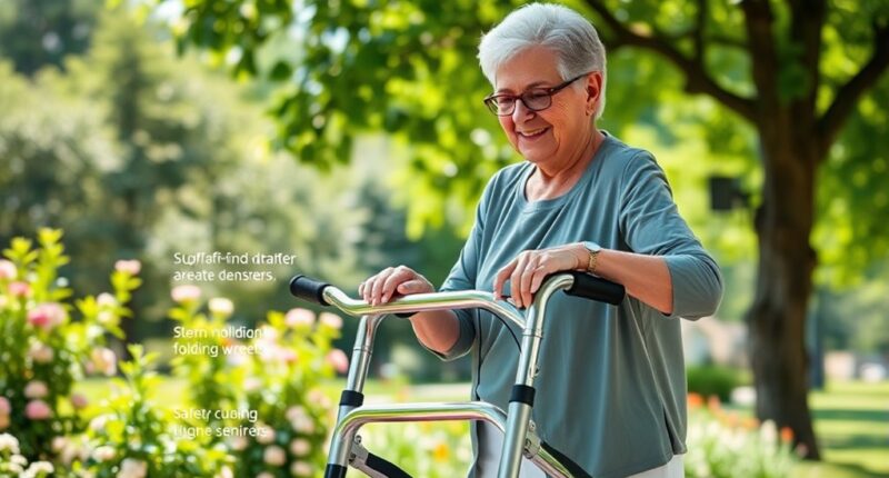 top senior folding walkers