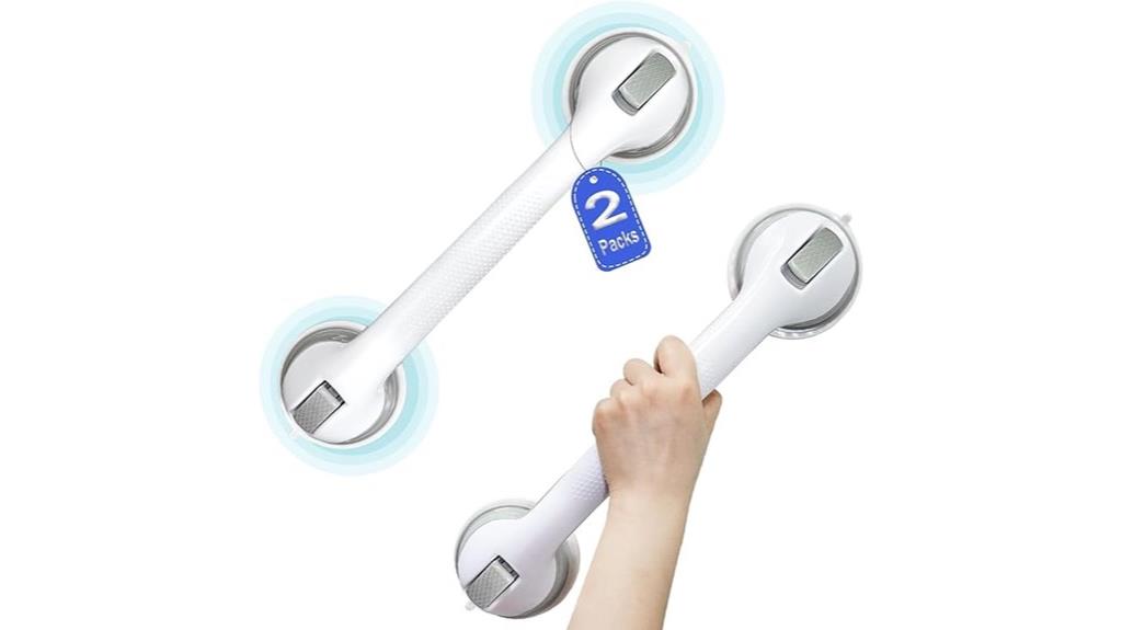 two 16 inch grab bars